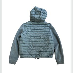 Massimo Dutti Boys Down Puffer Jacket 13-14Y / 158-166 Hooded Blue Gray